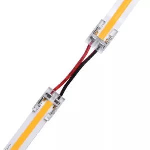 3: Lavprofil samler med ledning til LED strip - 10mm, COB, enkeltfarvet, IP20, 5V-24V