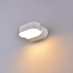 9: V-Tac 6W LED hvid væglampe - Oval, roterbar 350 grader, IP65 udendørs, 230V, inkl. lyskilde - Dæmpbar : Ikke dæmpbar, Kulør : Varm