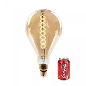 9: V-Tac 8W LED kæmpe globepære - Kultråd, Ø16 cm, dæmpbar, ekstra varm hvid, 2000K, E27 - Dæmpbar : Dæmpbar, Kulør : Ekstra varm