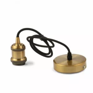 4: V-Tac designer lampefatning - Brun Bronze, E27