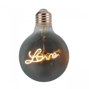 7: V-Tac 5W LED Love globepære - Kultråd, Ø12,5cm, ekstra varm hvid, E27 - Dæmpbar : Ikke dæmpbar, Kulør : Ekstra varm
