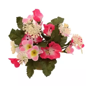 11: Lysmanchet til stearinlys - Petunia - Pink - Ø 12 cm