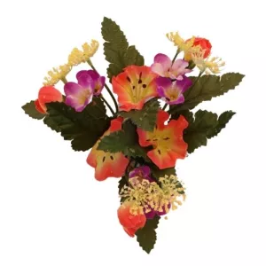 16: Lysmanchet til stearinlys - Petunia - laksefarvet - Ø 12 cm