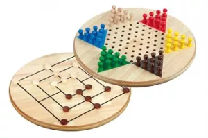 11: Kinesisk skak og Mølle -  2 spil i et - stor udgave