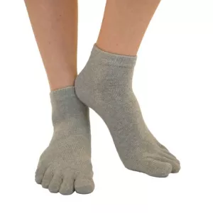 10: Ankel Tåsokker, ToeToe Essential Anklet Grå (Korte Sokker)