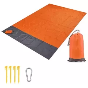 3: Strandtæppe 210x200 cm - Orange