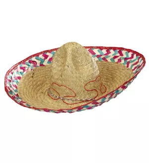 2: Mexicansk Sombrero hat - 52 cm