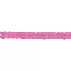 13: Pink Papir Guirlande - 3,65 meter