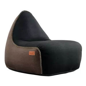 9: SACKit Canvas Lounge Chair - Sort/Brun