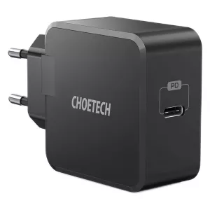 10: Choetech 30W USB-C PD Vægoplader, Sort