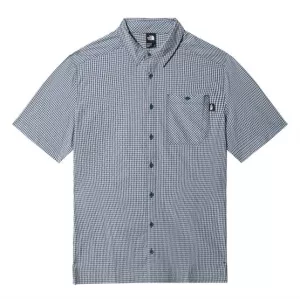 6: The North Face Mens S/S Hypress Shirt, Monterey Blue Plaid