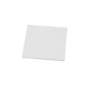 8: Malerplade, str. 12,4x12,4 cm, tykkelse 3 mm, 280 g, hvid, 10 stk./ 1 pk.