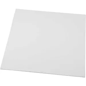 10: Malerplade, str. 30x30 cm, tykkelse 3 mm, 280 g, hvid, 10 stk./ 1 pk.