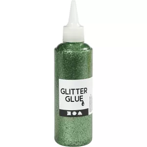 5: Glitterlim, grøn, 118 ml/ 1 fl.