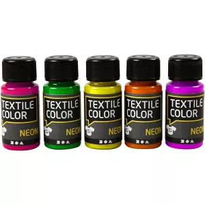 11: Textile Color, ass. farver, 5x50 ml/ 1 pk.