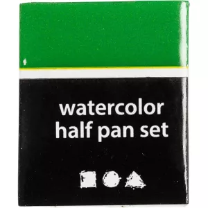 10: Art Aqua akvarelfarver, Â½-pan, str. 10x15x20 mm, klar grøn, 1 stk.