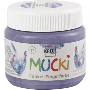 9: Mucki Fingermaling, metallic lilla, 150 ml/ 1 ds.