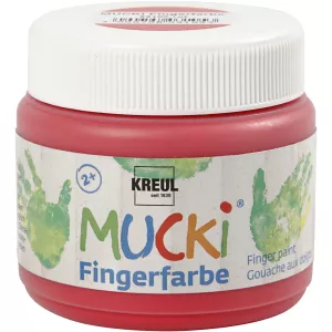 8: Mucki Fingermaling, rød, 150 ml/ 1 ds.