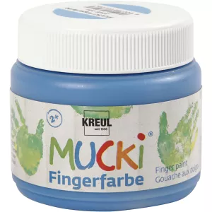 10: Mucki Fingermaling, blå, 150 ml/ 1 ds.