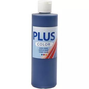 8: Plus Color hobbymaling, marineblå, 250 ml/ 1 fl.