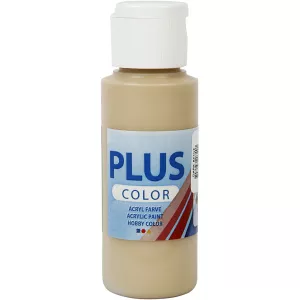 4: Plus Color hobbymaling, dark beige, 60 ml/ 1 fl.