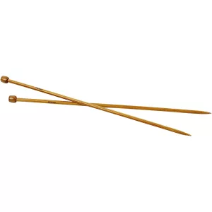 3: Strikkepinde, nr. 6, L: 35 cm, 1 par