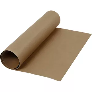 1: Læderpapir, B: 50 cm, ensfarvet, 350 g, mørk brun, 1 m/ 1 rl.