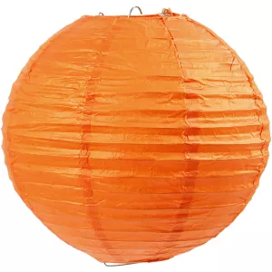 1: Rispapirlampe, diam. 20 cm, orange, 1 stk.