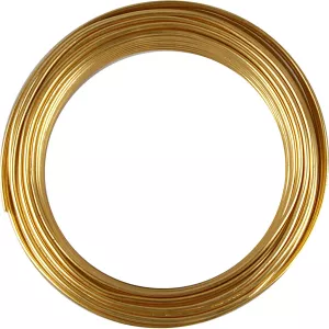 7: Bonzaitråd, rund, tykkelse 3 mm, guld, 29 m/ 1 rl.