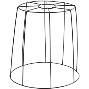 1: Lampeskærm, H: 20 cm, diam. 15,5-20 cm, sort, 1 stk.