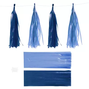 5: Kvast, str. 12x35 cm, 14 g, mørk blå/lys blå, 12 stk./ 1 pk.