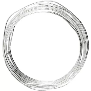 5: Sølvtråd, tykkelse 1,2 mm, forsølvet, 3 m/ 1 rl.