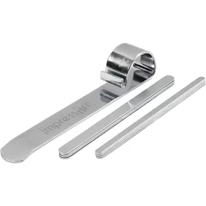 1: Bukkeværktøj og metalbånd til armbånd, L: 15 cm, B: 6-106 mm, aluminium, 1 sæt