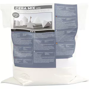 3: Cera-Mix Super støbemasse, hvid, 5 kg/ 1 pk.