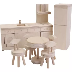 1: Dukkehusmøbler, Køkken, str. 10-24 cm, 7 stk./ 1 stk.