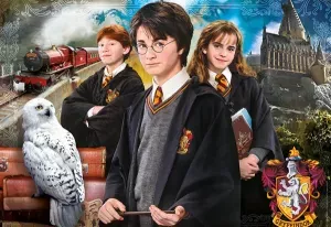3: Harry Potter Puslespil I Kuffert - 1000 Brikker - Clementoni