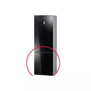 2: Frysedør sort inkl. tætningsliste passer til Bosch
