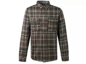 5: Whistler - Dewey M Checked Fleece Shirt - Skjorte - Forest Night - Str. L