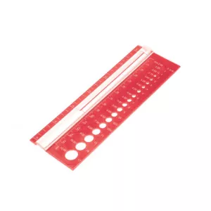 1: KnitPro Strikkepindemåler Rød 2-12mm (0-17 US)