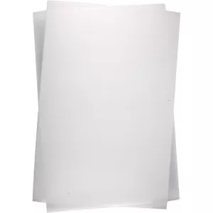 2: Krympeplast, 20x30 cm, tykkelse 0,3 mm, mat hvid, 10 ark/ 1 pk.