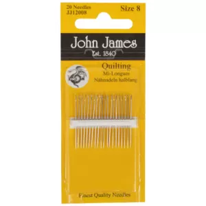 9: John James Quiltenåle Korte Str. 8 - 20 stk