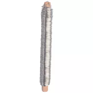 8: Ståltråd/Bindetråd Sølv 0,65mm 100g