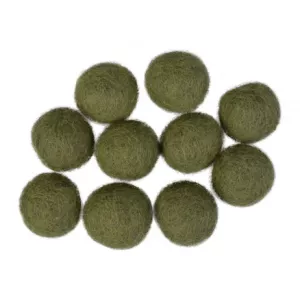 5: Filtkugler 20mm Støvet Grøn GN9 - 10 stk