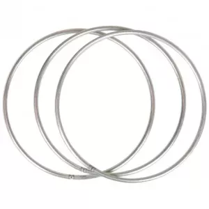 18: Infinity Hearts Metalring Sølv Ø10cm - 3 stk
