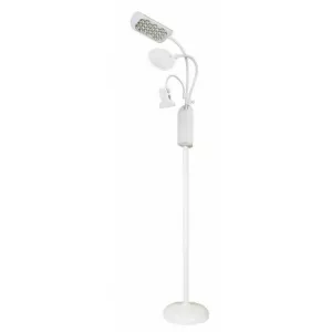 8: Kleiber LED Gulvlampe med Opskriftholder & Lup Hvid 154,5cm