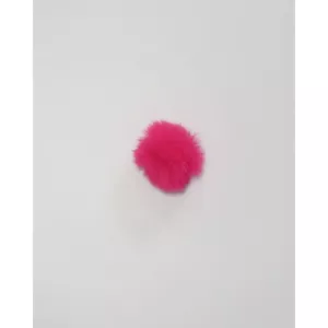 12: Pompon Kvast Akryl Pink 50mm