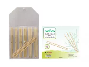12: KnitPro Bamboo Strømpepindesæt Bambus 15 cm 2-5 mm 7 størrelser