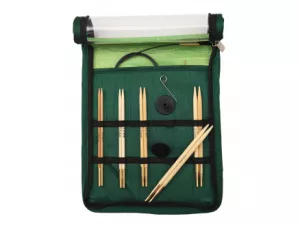7: KnitPro Bamboo Udskiftelige rundpindesæt Bambus 60-80-100 cm 3-5 mm 5