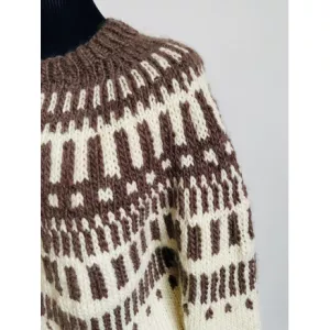 4: Snowdrop uldsweater af Rito Krea - Sweater Strikkeopskrift str. S-XL - Large