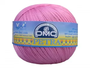 13: DMC Petra nr. 8 Hæklegarn Unicolor 53608 Rosa